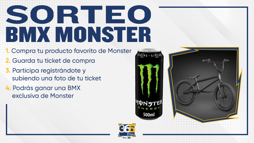 Sorteo Monster y bicicleta BMX