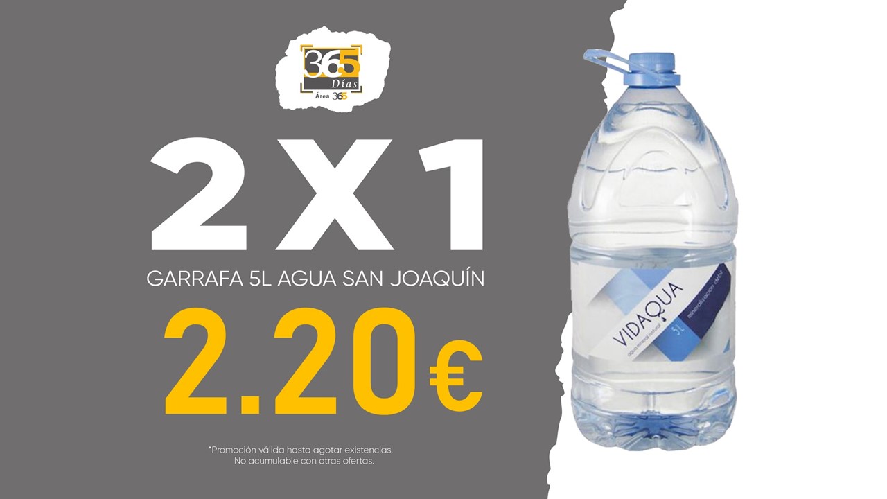 2x1 Garrafa de agua - Area365